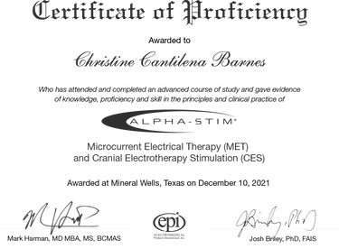 Certificate for MET AND CES